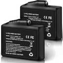 3500mAh 7.4V Battery Pack of 2, Batteries for Heated Gloves, Rechargeable Lithium Polymer Battery Replacement, Socks, Hats, Mittens, Vest, Jacket, Hand Muff, Boots, Hat, Knee Braces