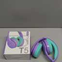 JoySpark Kids Bluetooth Headphones, Lightweight Wireless Headphones for Kids, 85/94dB Volume Limited, 60 Hours Playtime, Bluetooth 5.3, Over-Ear Toddler Headsets with Built-in Mic-Purple