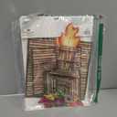 Beistle Tiki Torch Cupcake Stand Cake Holder Display, 15.25" x 11.25", Brown/Tan/Orange/Yellow