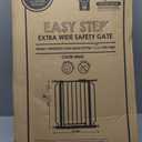 Regalo Safety 29-49" Easy Step Extra Wide Baby Gate for Doorways & Bottom of Stairs, Pressure Mounted Safety Gate with Door for Babies, Toddlers & Pets, White