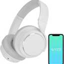 WYZE Noise Cancelling Headphones, Over The Ear Headphones with Active Noise Cancellation, High-Fidelity Sound, Transparency Mode, Alexa Built-in, White