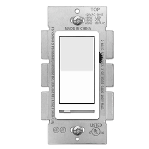 BESTTEN 3 Pack Dimmer Light Switch, Single Pole or 3-Way, Compatible with Dimmable LED, CFL, Incandescent and Halogen Bulb, LED Slide Dimmer Switch, Neutral Wire Not Required, 120VAC, UL Listed, White