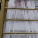 DWVO 70.8" Large Dining Table for 6-8 People, Modern Rectangular Wooden Dining Table, Rustic Kitchen Table with Heavy Duty Metal Gold Legs for Dining Room