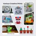 Creality 2kg Black & White PETG Filament Refill 1.75mm, 3D Printer Filament, Spool-Free for Bambu Lab Reusable Spools, High Precision 0.03mm, Odorless & Moistureproof