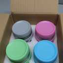 4 Pack Overnight Oats Containers with Lids Thickened Glass 16 oz Mason Jars with Silicone Sleeves Airtight Leak-Proof Cereal Meal Prep Jars for Chia Seed Pudding Oatmeal Yogurt Parfait Snacks Salads