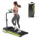 Walking Pad Treadmill with 10% Incline,3.0HP Foldable Treadmill for Home with Handle Bar,Under Desk Walking Machine,300lbs Capacity,Compact Quiet for Apartment Home Office