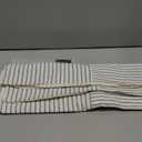 Farmhouse Pillow Covers 22x22, Modern Accent Square Throw Pillow Covers Set of 2, Gray and Beige Striped Patchwork Linen Decorative Pillows Cushion Covers for Couch Chair Bedroom Christmas Decorations