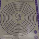 Baking Mat, 26" x 16" Silicone Extra Large Non Stick Baking Sheet Mat with Measurement Non-slip Dough Rolling Mat,Reusable Food Grade Silicone Counter Mat for Making Cookies,Macarons,Bread and Pastry (Purple)