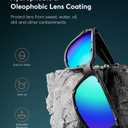 Vanmage Summerlin Polarized Sports Sunglasses, Blue-green Mirror