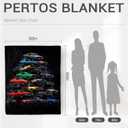 Jekeno Car Gifts Blanket for Man Son Brother Birthday Valentines Christmas Soft Cozy Plush Kids Teen Adults Throw Presents Decor for Classic Car Lovers Home Bedroom Living Room Sofa Couch 50"x60"