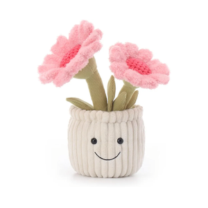 Apricot Lamb Soft Sunflower Plant Plush Toy, Stuffed Pink Flower for Kids, Soft Cute Plush Toys for Baby Girl and Boy, Fluffy Potted Sunflower