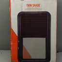 Lippert Components 806621 Thin Shade Complete Window Kit for RV Entry Doors, Black