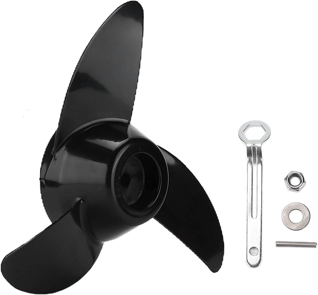Trolling Motor Prop,Electric Outboard Propeller,3 Blades Replacement Prop,Marine Plastic Outboard Propeller for 50lb 60lb 68lb 88lb