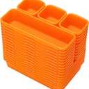 42 Pack Tool Box Organizer Tool Tray Dividers, Rolling Tool Chest Cart Cabinet Workbench Desk Drawer Organization and Storage for Hardware, Parts, Screws, Nuts, Small Tools Organization(Orange)