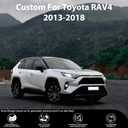 Cargo Mat for with Backrest Mat Replacement for ToyotaRAV4 2013-2018 (Include Hybrid) All Weather TPE CargoLiner Trunk Mat with Seat Back Mat Accessories