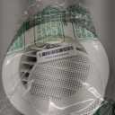 5 Inch Round Air Vent, HG Power ABS Louver Grille Cover with Built-in Screen Mesh, White Soffit Vent for Bathroom Office Kitchen Ventilation - Opening Size 4.56"