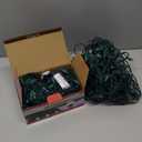 Set of 2 Warm White LED Net Lights - Christmas Outdoor Decorations, Green Wire (4 x 6 ft)