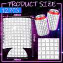 12 Pcs Disco Party Supplies Disco Ball Can Cooler Sleeves Retro 70s 80s Theme 12 oz Bling Beer Can Sleeves for 70s Birthday Wedding Bachelorette Party Decorations