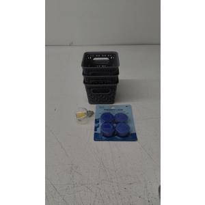 Blue FRESH 4PK, LAMP 40W, Plastic Storage Box 3 Pcs