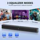 Sound Bar, 80W SoundBar for Smart TV, 2026 Bluetooth 5.3 Soundbar, Home Theater Surround Sound, 2 in 1 Detachable Home Speaker Bass, ARC/Optical/AUX/Connections, for TV/PC/Projectors