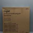 MYPET North States Paws Portable Pet Gate: 26-40" Wide. Pressure Mount. No Tools Needed. Made in USA, 23" Tall, Expandable, Durable Dog Gates for Doorways, Fieldstone Gray