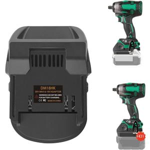 for Dewalt &for Milwaukee to for Hitachi&forMetabo HPT Battery Adapter,Fit for Dewalt for Milwaukee Batteries Work for Hitachi 18v Lithium Cordless Tools and for Metabo (Not 36V) Slide Style Tools