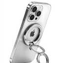 Magnetic Phone Ring MagSafe Phone Grip, Magnetic Cell Phone Stand Holder Finger Ring [Super Magnet] [360° Rotation] [Double Bracket] - Silver 2025 New