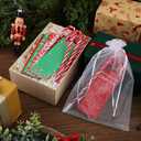 Supervitae 24 Set/48 Pcs Christmas Jesus Candy Cane with The Legend of The Candy Cane Meaning Bookmark Christian Gift Christmas Bookmarks Bulk Party Religious for Holy Nativity Festival Sunday Church