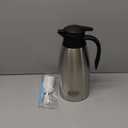 68oz Coffee Carafe Airpot Insulated Coffee Thermos Urn Stainless Steel Vacuum Thermal Pot Flask for Coffee, Hot Water, Tea, Hot Beverage - Keep 12 Hours Hot, 24 Hours Cold (Silver)