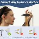 200PCS Self Drilling Drywall Anchors with Screws Kit, Multifunctional Drywall Anchor with Sheetrock Screws - Easy Installation Metal Expansion Bolts, No Drill Needed, Hold 70LB for Wall Hanging