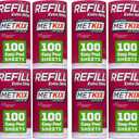 Metkix Refill for Metkix Lint Rollers 6 Pack (Total 800 Sheets)