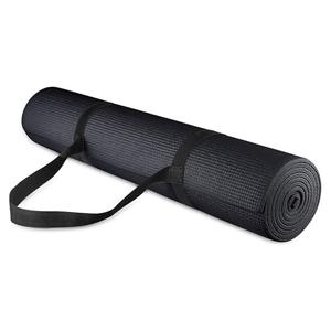  Fitvids 1/4-Inch High Density Thick Non Slip Yoga Mat with Knee Pad and Carrying Strap for Workout, Pilates, Gym Home Exercise, Black : Sports & Outdoors