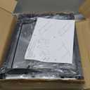 DOLALIKE Microwave Oven Rack, Expandable Microwave Stand Countertop Kitchen Utensils Tableware Storage, Carbon Steel Over Microwave Shelf Countertop with 6 Hooks (3 Tier (With Spice Rack))