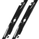 742-05510-X Mower Blades Fits for Cub-Cad et 46-Inch XT2-LX46, ZTS1-46, XT1-LT46, 742P05510-X Toothed Blades Compatible with Troy-Bilt Super Bronco 46 XP, Mustang Z46, 2-Pack