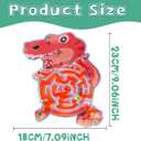 Maze Puzzles Labyrinth Sensory Toy for Children and Teenagers, Gel-Filled Anti-Stress Squishy Dinosaur T. rex Toy, Calming Game Against Stress, Anxiety & ADHD Dinosaur T. rex