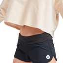 Roxy Women's Board Shorts Tummy Control, 4-Way Stretch, Quick-Dry 2" Inseam Swim Shorts, UPF 50+ Beach Shorts (Black, M)