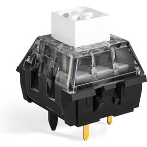 Kailh Box V2 Switch White for Mechanical Gaming Keyboard, 5 pin Plate Mounted/RGB/SMD Waterproof MX Lever Switch Box V2 White 90pcs
