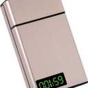 Habit Control case with a Timer Tock Portable timed Dispenser time Lock case 85mm /3.3in King Size 20 CapacityGolden