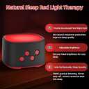 Red Light for Sleep with Dual Pure Red Light, White Noise Sound Machine, Sleep Support for Adults and Kids, Ideal for Meditation, Yoga, and Focus