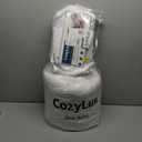 CozyLux King Size Comforter Set White Seersucker 7 Pieces Bed in a Bag King Comforter Set with Sheets, Luxury Soft Bedding Set with Down Alternative Comforter, Sheets, Pillowcases & Shams All Seasons