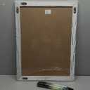 Real Wooden Framed Magnetic Dry Erase Whiteboard, 24" X 36", Vertical/Horizontal Wall Mount, Includes Black Marker, Eraser and 4 Magnets, by Better Office Products (Whitewash)