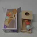 Montessori Mama Object Permanence Box Montessori Toys for Babies 6-12 Months, Developmental Ball Drop Montessori Wooden Toys, Infant Toddler Montessori Toy for 1 Year Old