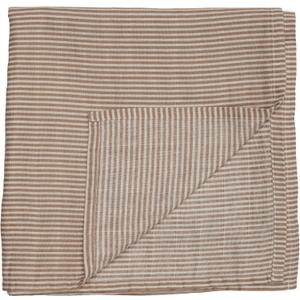 Swaddle - 100% Organic Cotton - Muslin Swaddle Blankets for Newborn, 47" x 47" (Natural Stripe)