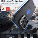 ESR for iPhone 15 Pro Phone Case with Stand, 23ft Military-Grade Drop Protection, Heavy Duty Magnetic Phone Case, Compatible with MagSafe Accessories, Cyber Series, Black