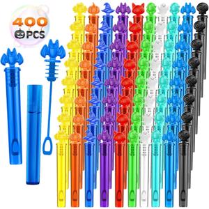 OCHIDO 400 PCS Halloween Bubbles for Kids, Bulk Halloween Party Favors, Halloween Mini Bubble Wands for Goodie Bags Stuffers, Trick or Treat, School Classroom Prizes Gifts for Boys Girls (10 Colors)