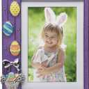Easter Purple Glitter 4" x 6" or 5" x 7" Pewter Picture Frame