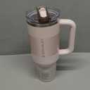 STANLEY Quencher ProTour Flip Straw Tumbler with Leakproof Lid | Built-In Straw & Handle | Cupholder Compatible for Travel | Insulated Stainless Steel Cup | BPA-Free (40 Ounces, Rose Quartz Fade)