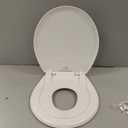 Little2Big Toilet Seat with Built-In Potty Training Seat, Slow Close, Durable Plastic, Made in USA, ROUND, White