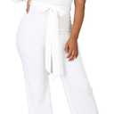 Jumpsuits for Women Dressy Fall Outfits Elegant Rompers Formal One Off The Shoulder Pant Suit for Evening Party, L