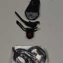 VLOXO Bike Speedometer with Bike Light Set, IPX7 Waterproof Bicycle Computer with Horn LED Front & Tail Light, USB Rechargeable (black)